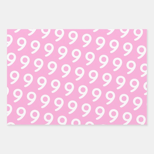 Pastel w. Witte sterren - aangepaste leeftijd kind Inpakpapier Vel (Voorkant)