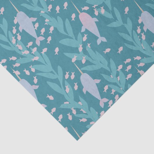 Pastel Wandering Pod van Narwhals Tissuepapier (Detail)