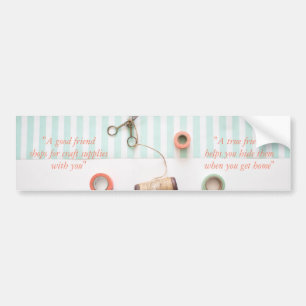 Pastel Ware Vriend Craft Thema Bumpersticker
