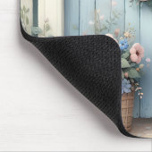 Pastel Wasbeer Brieven Tuin Muismat (Hoek)