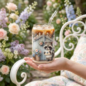 Pastel Wasbeer Lettertuin Blikvorm Glas