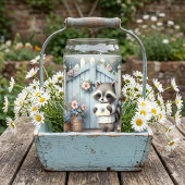 Pastel Wasbeer Lettertuin Blikvorm Glas