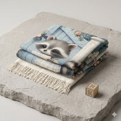 Pastel Wasbeer Lettertuin Deken