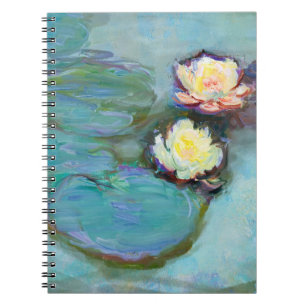 Pastel Water Lelies Tranquil Pond Notitieboek