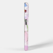 Pastel Watercolor Bloem iPhone Hoesje (Achterkant / Rechts)