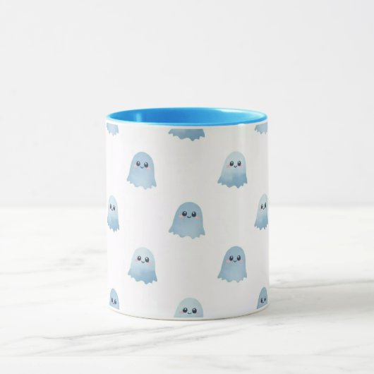Pastel Watercolor Boo Ghost Combo Mug Mok (Midden)