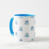 Pastel Watercolor Boo Ghost Combo Mug Mok (Voorkant links)