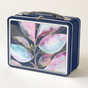 Pastel Watercolor Botanische Bladeren Spiraal Note
