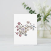 Pastel Watercolor Dopamine Molecule Neurodivregent Briefkaart (Staand voorkant)