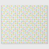 Pastel Watercolor Easter Egg Pattern Cadeaupapier (Vlak)