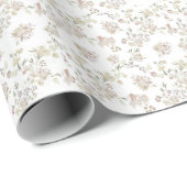 Pastel Watercolor flowers Roll Cadeaupapier (Rol Hoek)