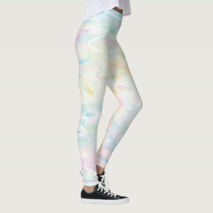 Pastel Watercolor Kunst Abstracte Vrouwelijke Legg Leggings