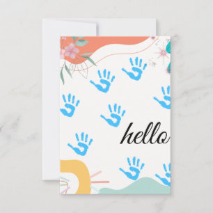 Pastel Watercolor Leaf Garland bedankkaartjes  Bedankkaart