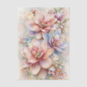 Pastel Watercolor Magnolia Decoupage Tissuepapier (Voorkant)