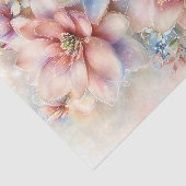 Pastel Watercolor Magnolia Decoupage Tissuepapier (Detail)