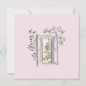 Pastel Watercolor Mediterraan Save The Date (Achterkant)