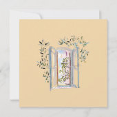 Pastel Watercolor Mediterraan Save The Date (Achterkant)