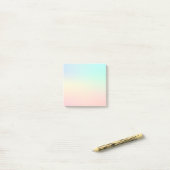 Pastel Watercolor Minimal Stijlvol Post-it® Notes (Op bureau)