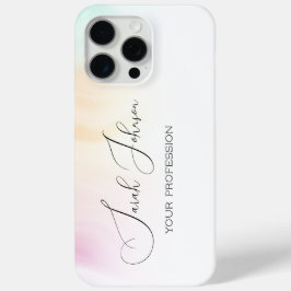 Pastel Watercolor Persoonlijke iPhone Hoes