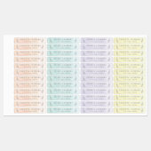 Pastel Watercolor Trio Strijklabels Labels (Vel)
