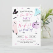 Pastel Watercolor Uitnodiging voor Boothday Geest (Staand voorkant)