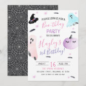 Pastel Watercolor Uitnodiging voor Boothday Geest (Voorkant / Achterkant)