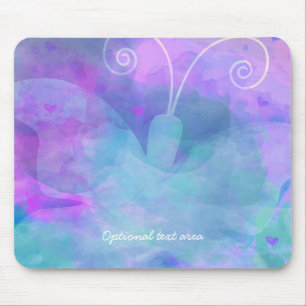 Pastel Watercolor Vlinder Aangepast Maatwerk Muismat