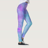 Pastel Watercolor Vlinder Abstracte Lente Leggings (Rechts)