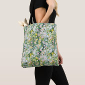 Pastel Watercolor Weide Boodschappentas Tote Bag (Dichtbij)