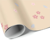Pastel Watercolor Wildflower Wrapping Paper Cadeaupapier (Rol Hoek)