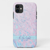Pastel-watermarmer-monogram Case-Mate iPhone Case (Achterkant)