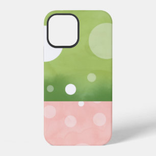 Pastel Watermeloen Waterverf w / Witte Vlekken iPhone 12 Hoesje
