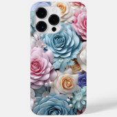 PASTEL WATERVERF 3-D LOOK ROZEN Case-Mate iPhone CASE (Achterkant)