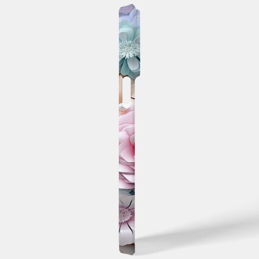 PASTEL WATERVERF 3-D LOOK ROZEN Case-Mate iPhone CASE (Achterkant / Rechts)