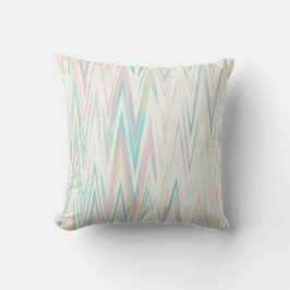 Pastel Waterverf Abstract Chevron Kussen