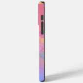 Pastel Waterverf Abstract en monogram Case-Mate iPhone Case (Achterkant / Links)