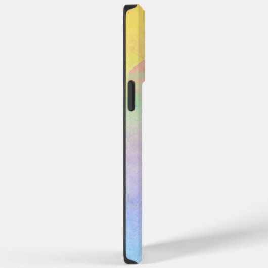 Pastel Waterverf Abstract en monogram Case-Mate iPhone Case (Achterkant / Rechts)