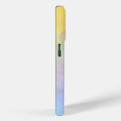 Pastel Waterverf Abstract en monogram Case-Mate iPhone Case (Achterkant / Rechts)