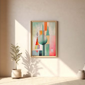 Pastel Waterverf Abstracte kunst aan de muur Poster