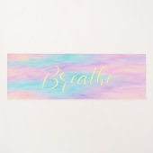 Pastel Waterverf "Adem" Yoga Mat (Voorkant (horizontaal))