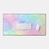 Pastel Waterverf Alcohol Inkt Abstract Bureaumat (Keyboard & Muis)