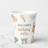 Pastel Waterverf Baking Boy Verjaardag Papieren Bekers (Voorkant)