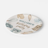 Pastel Waterverf Baking Boy Verjaardag Papieren Bordje (Gekanteld)