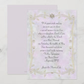 Pastel Waterverf Bat Mitzvah Uitnodiging (Voorkant / Achterkant)