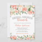 Pastel Waterverf Bloem Brunch Vrijgezellenfeest Kaart (Voorkant)