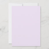 Pastel Waterverf Bloemachtige Virtuele Bruiloftfee Kaart (Achterkant)