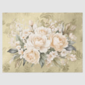 Pastel Waterverf Bloemen Boeketten Decoupage Tissuepapier (Voorkant)