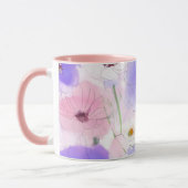 Pastel Waterverf Bloemen Combo Mok (Links)