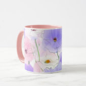Pastel Waterverf Bloemen Combo Mok (Voorkant links)