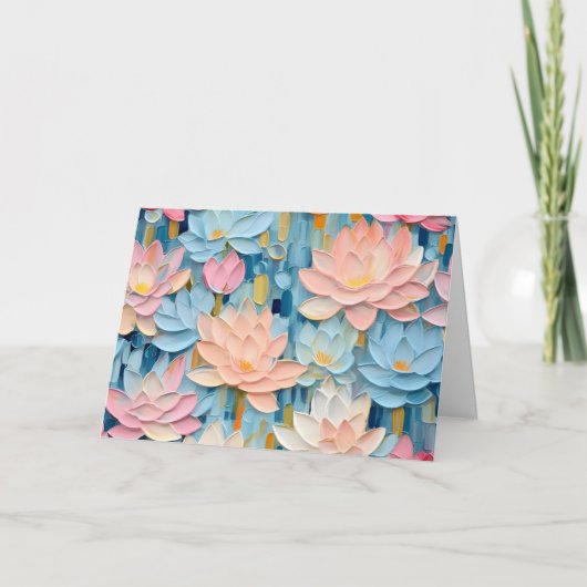  Pastel Waterverf Bloemen Note Kaart (Voorkant)